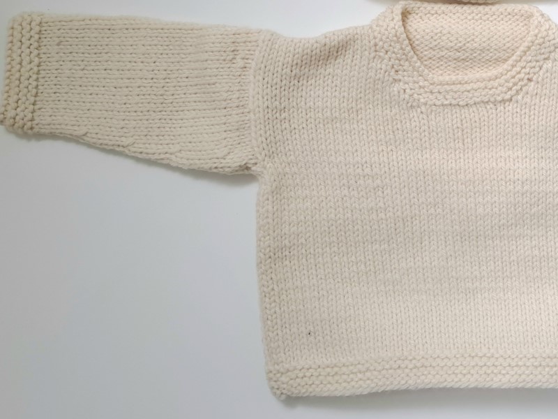 Merino hand knitted baby jumpers